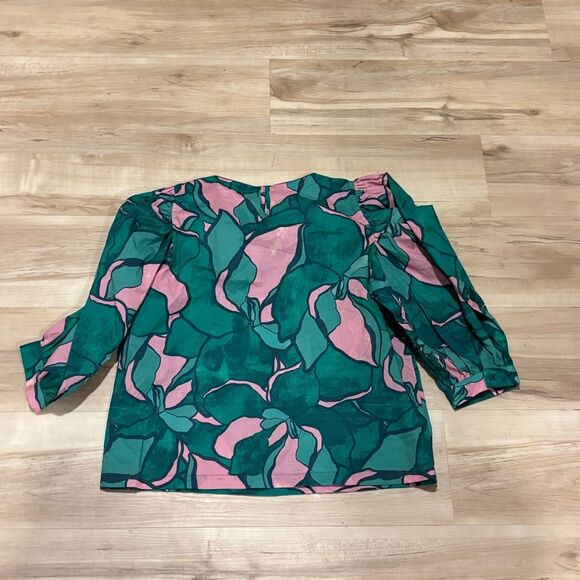 NWOT Laroque Waterlily Printed Blouse - Picture 5 of 5